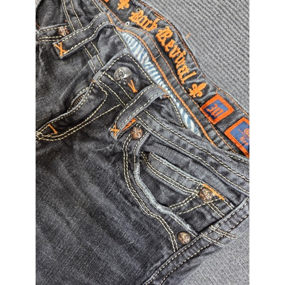 Rock Revival Gwen Boot Jeans Women's 30 Flap Pocket Rhinestones (30x30) - Picture 3 of 11